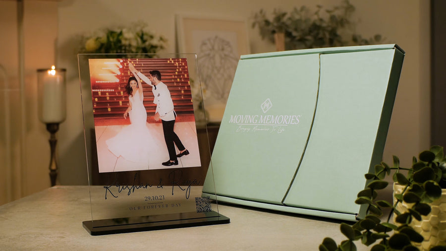 Couples - First Dance at Wedding Photo Memory Plaque, A5 Acrylic