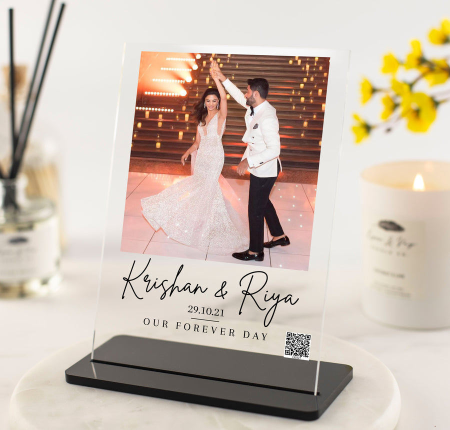 Couples - First Dance at Wedding Photo Memory Plaque, A5 Acrylic